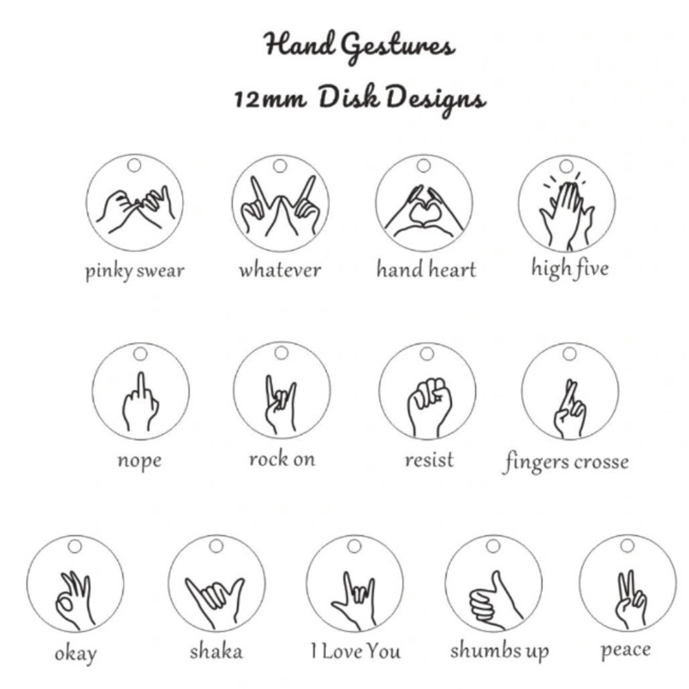 “I Love You” Sign Language ASL Minimalist Necklace - Picture 12 of 16